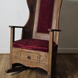 Brutalist Rocking Chair, 19th Century