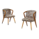 Pair of armchairs / chairs with armrests by Ludvik Volak