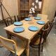 Table de ferme en chêne pied tournés