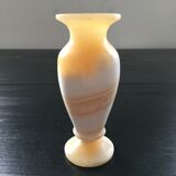 Two-tone marble candle holder