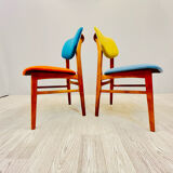 Four middle century chairs