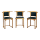 3 chaises style Art Nouveau Fledermaus par Josef Hoffmann pour Wittmann