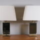 Pair of vintage design lamps seventies period 1970, Decorative Arts of the XX th