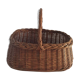 Woven wicker basket