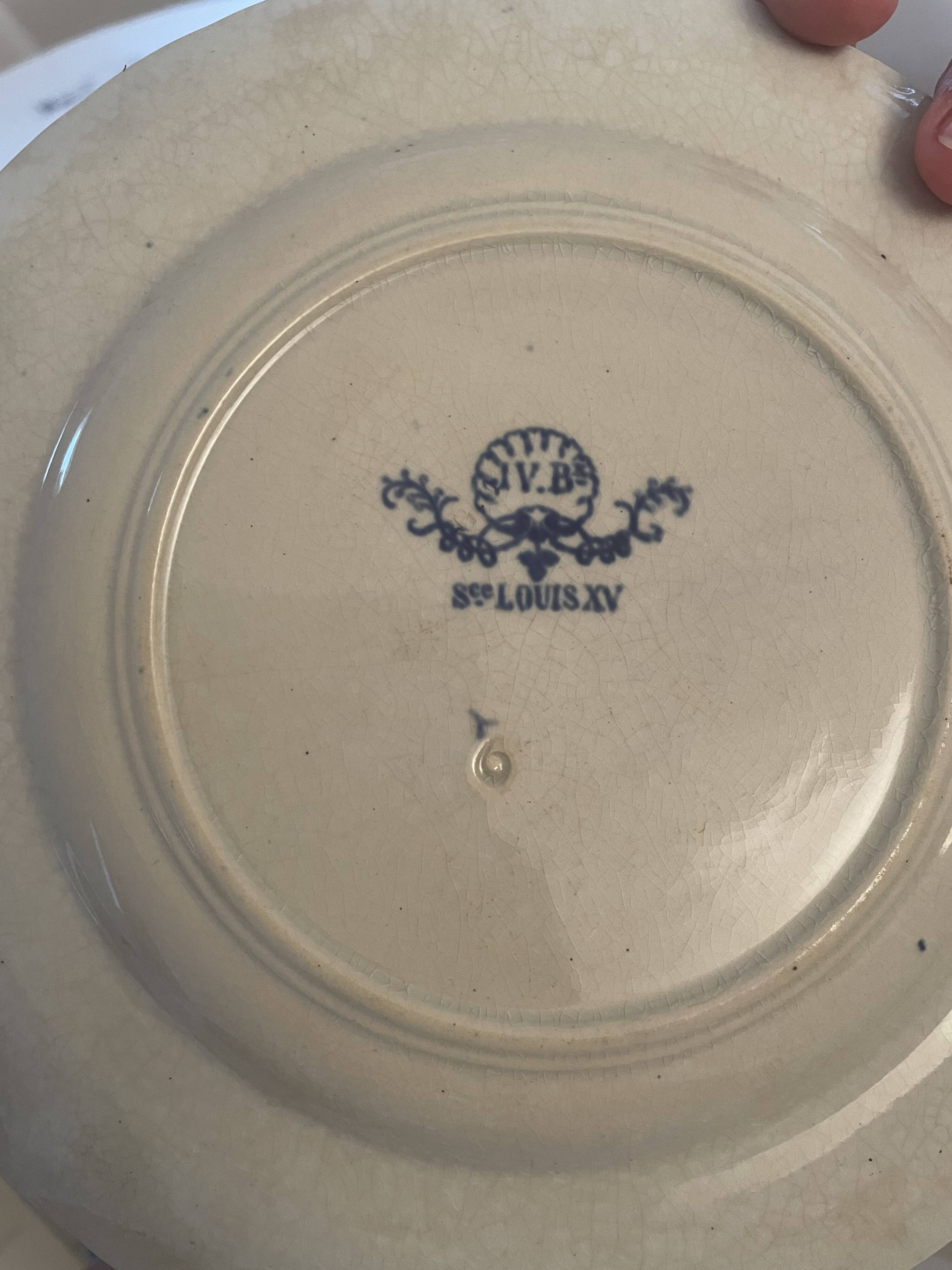 Plat  ovale Jules Vieillard Bordeaux – modèle Louis XV – XIXe