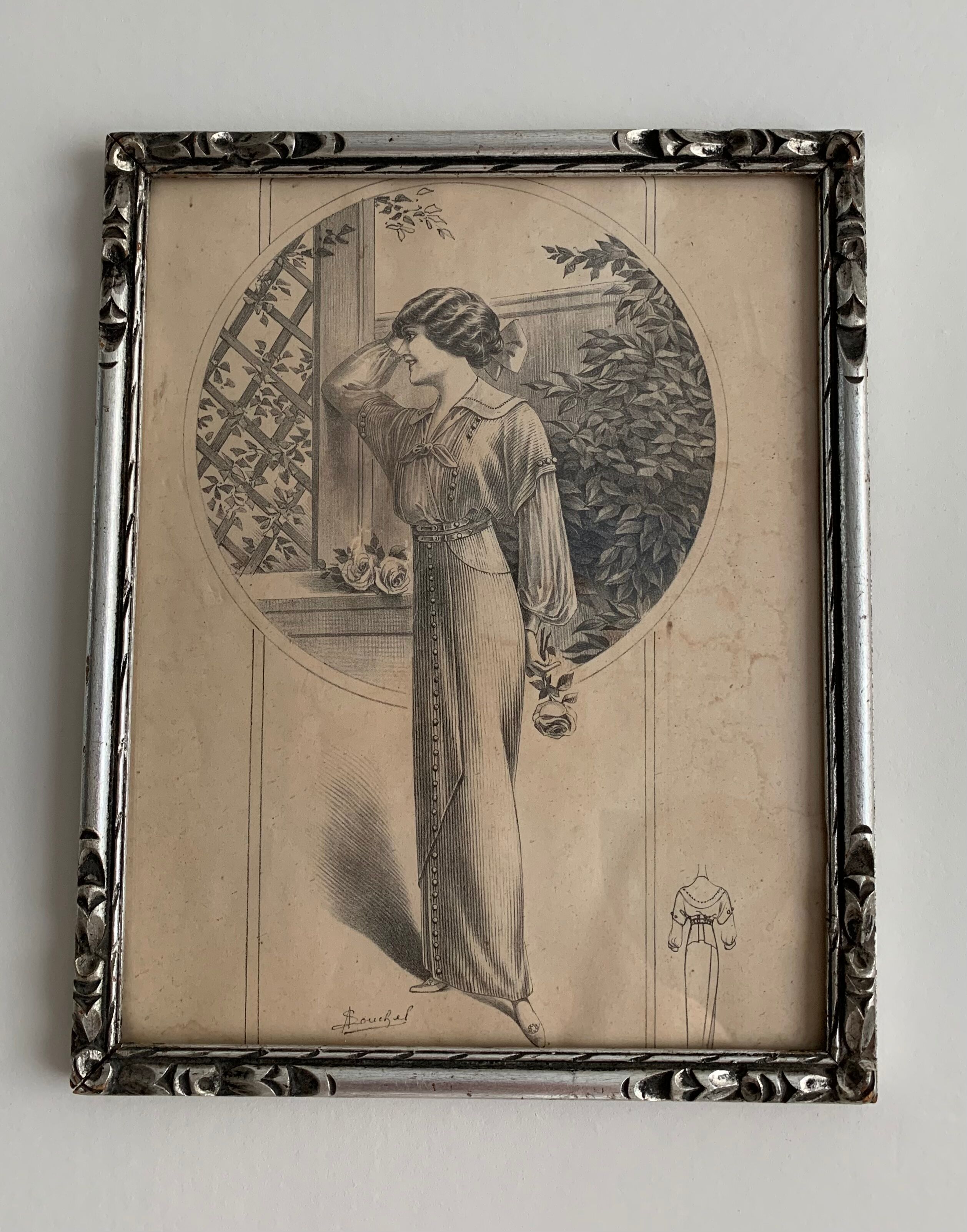 Fashion engraving 1910s- Berthe Bovy