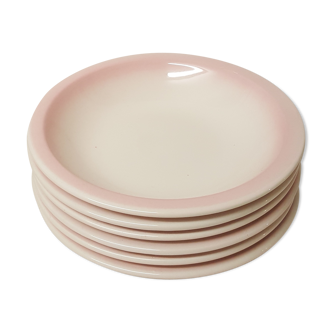 Set of 6 hollow plates, made in Italy, Ceramica CCC.