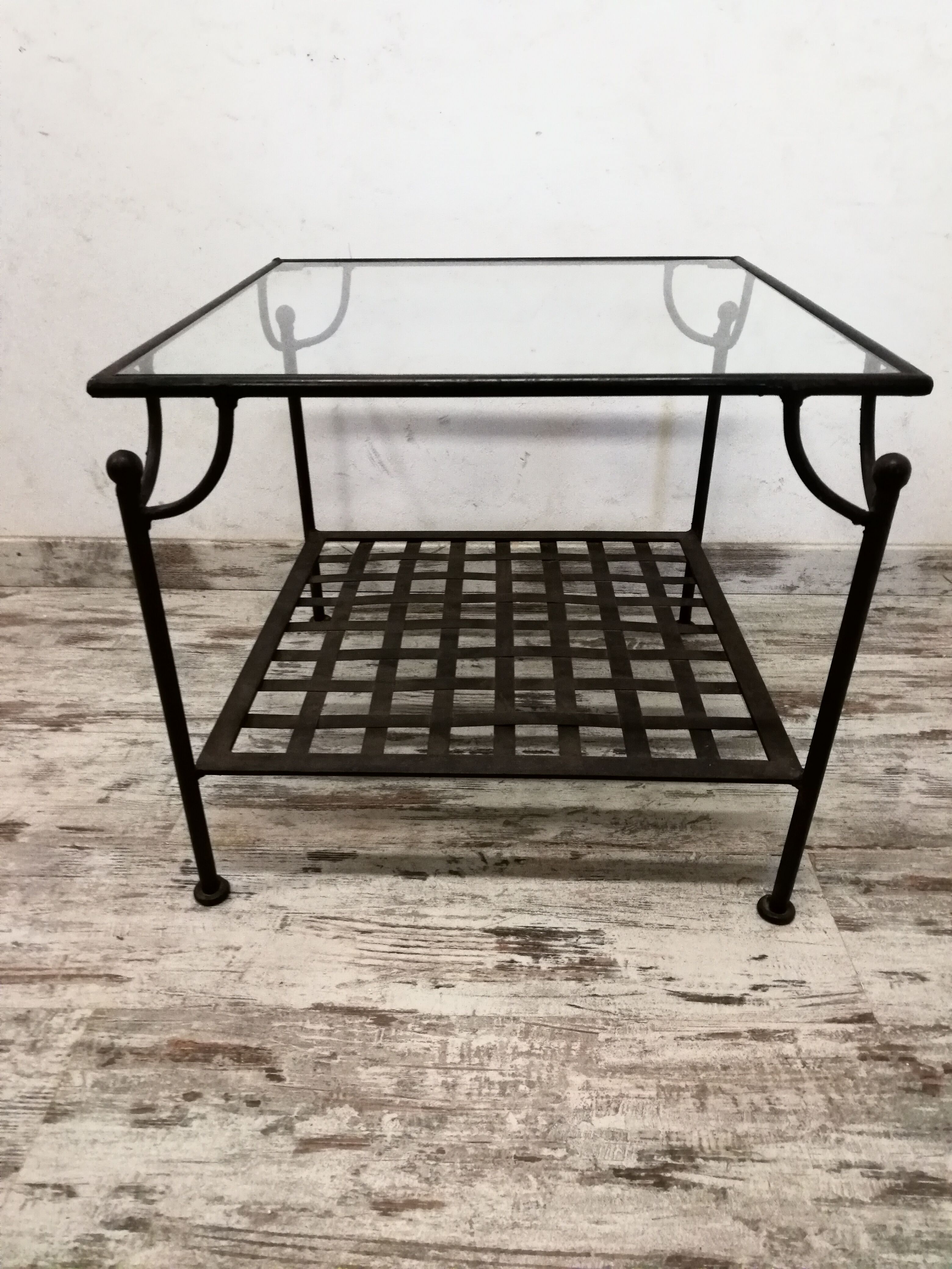 Wrought-iron coffee table