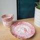 Fine porcelain coffee cup and saucer
