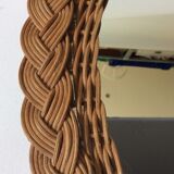 Wicker mirror 40x40cm