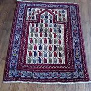 Tapis Persan Afshar fait main 138x112cm