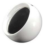 Space Age Ball Shaped Weighted White Ceramic Table Mirror