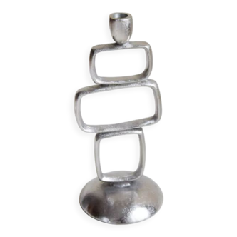 Silver candle holder