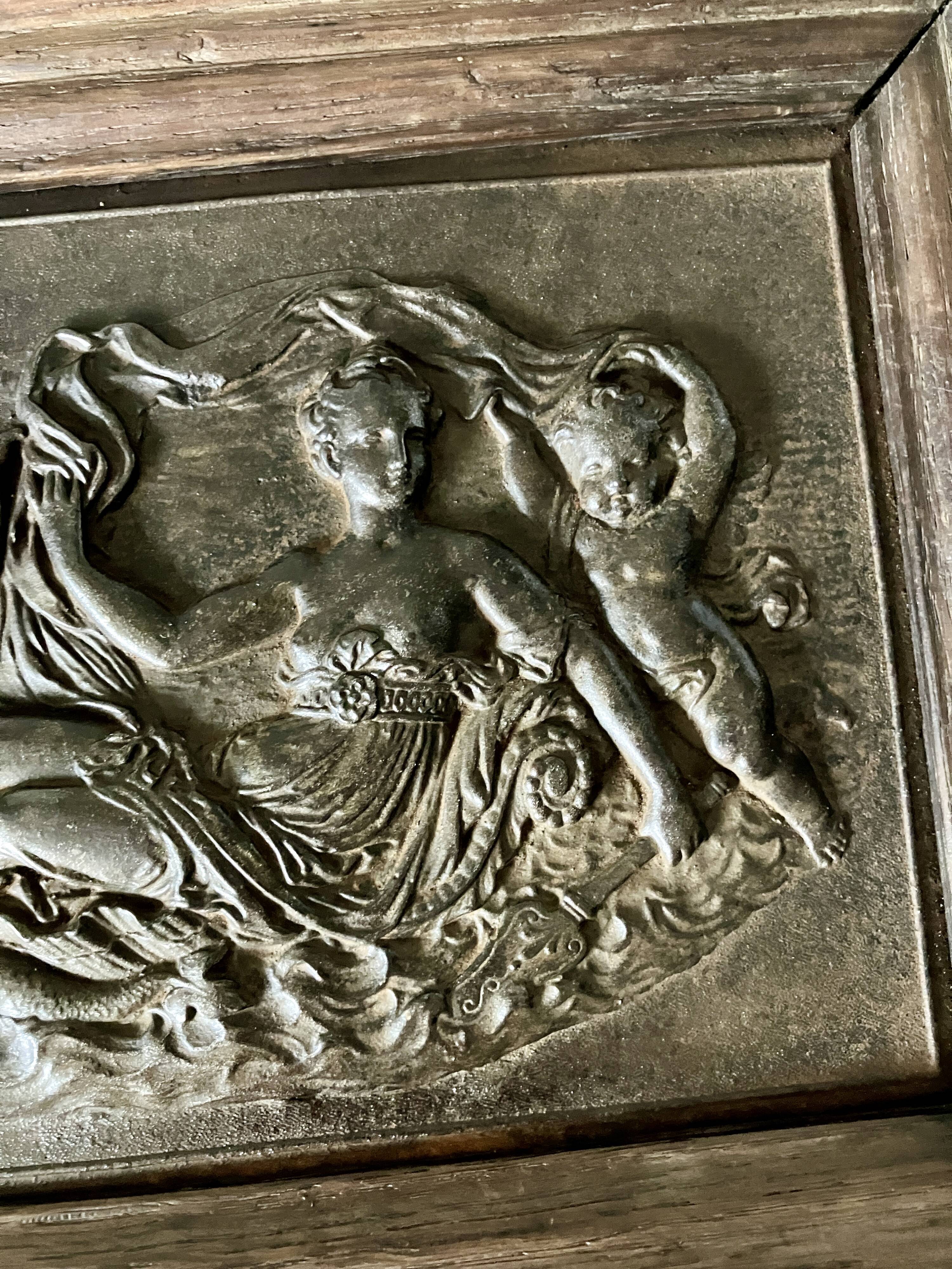 Plaque en bronze "Déesse marine" 19°siécle