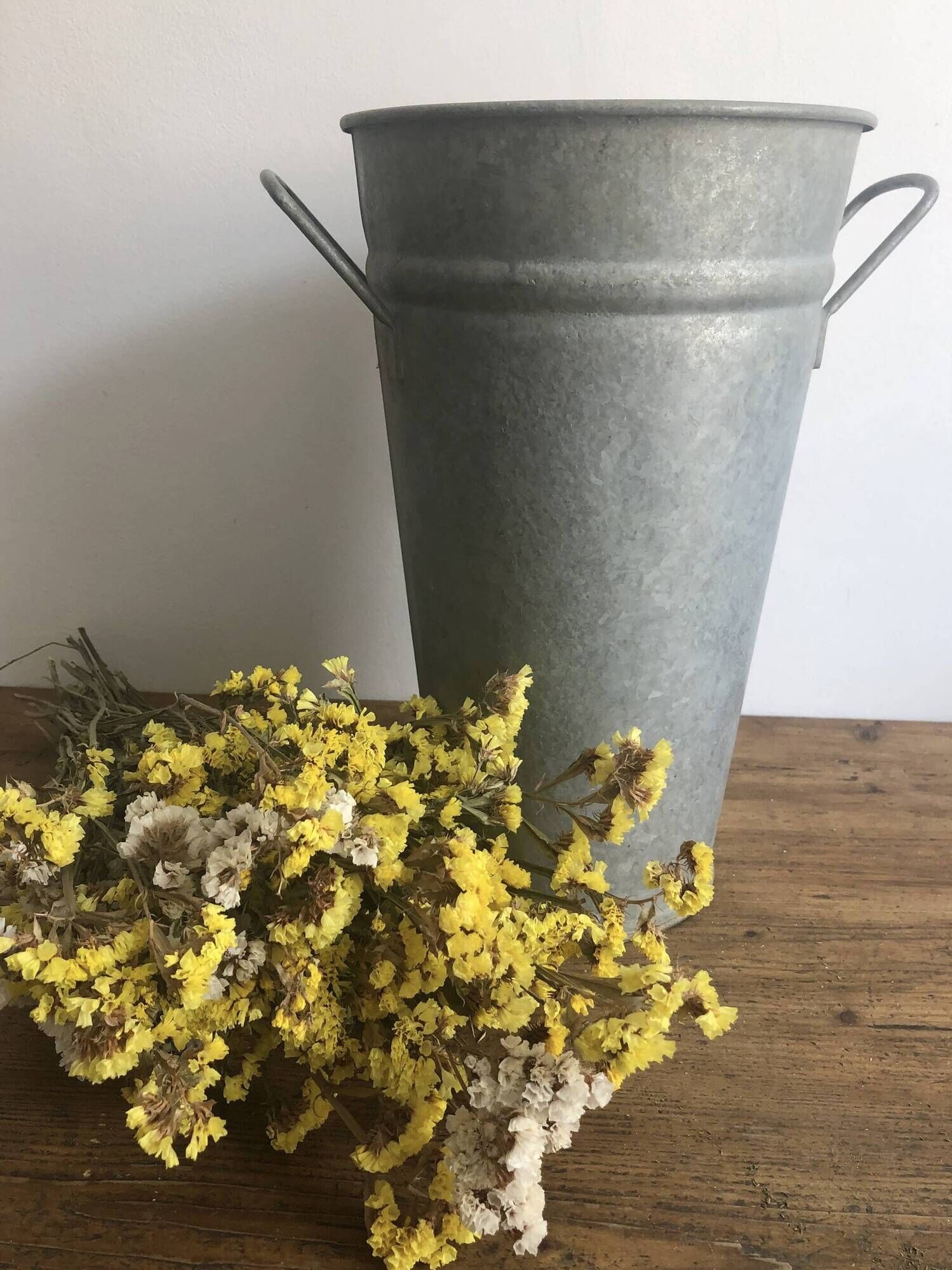 Large zinc florist vase
