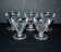 Set of 5 talleyrand liqueur glasses in baccarat crystal 6cm flat ribs harcourt