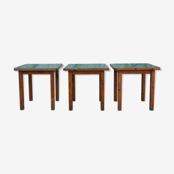 Tables de jeu, 1950s, set de 3