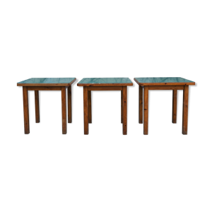 tables de jeu, 1950s, set de 3