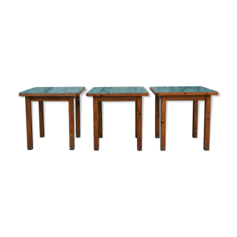 Tables de jeu, 1950s, set de 3