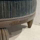 Art Deco footrest stool in beech 20th century
