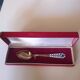 Russian enamelled silver spoon
