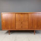 Mid-Century Danish Teak Highboard by H.W.Klein for Bramin, 1960s