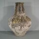 Vallauris ceramic vase signed Bessone décor orchestra instrument music