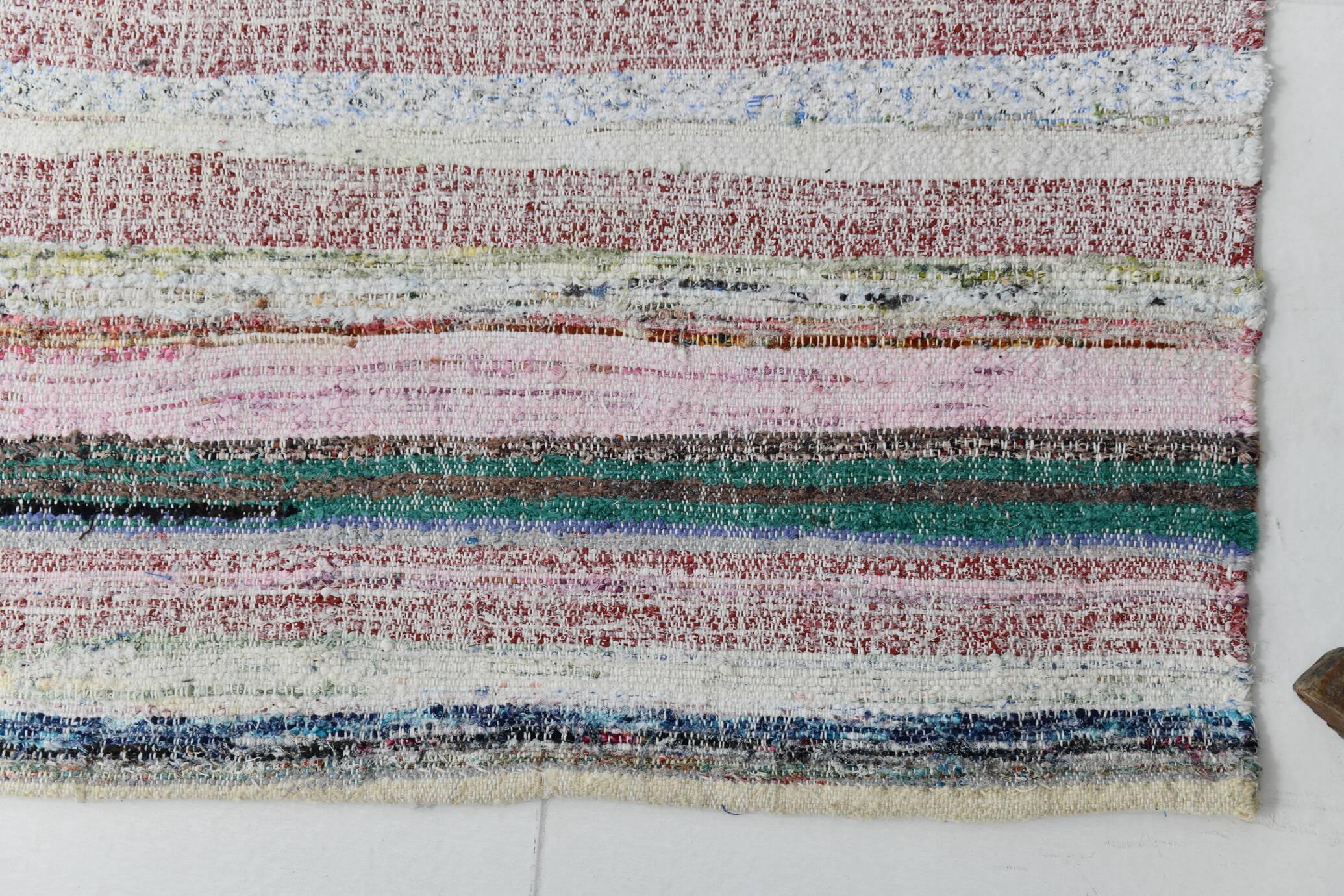 5x8 Vintage Striped Multicolor Rug Boho Pastel Design, 166x257 Cm