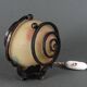 Lampe veilleuse Art Déco ferronnerie martelée 1930 Muller Frères