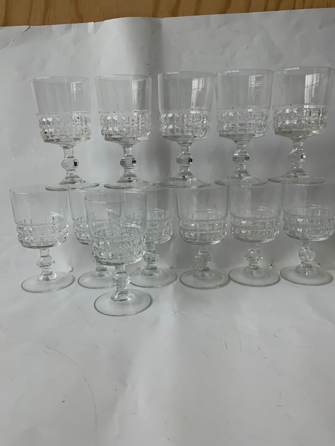 Stemmed glasses
