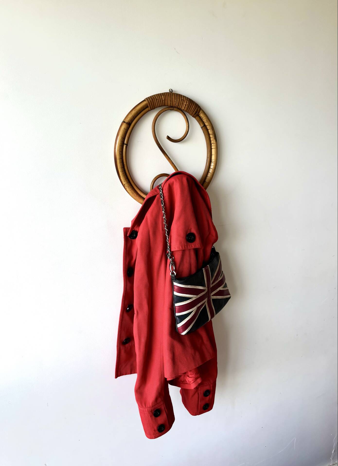 Coat rack in rattan by Franco Albini 1960