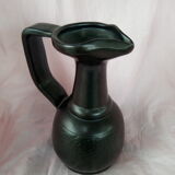Black ceramic pitcher Vallauris by Lunetta
