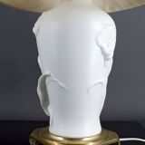 Biscuit porcelain lamp, "Calla Lily", by Nicholas Berbenczy, 1986