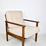 Vintage Beige Boucle Loop Armchair, 1970s