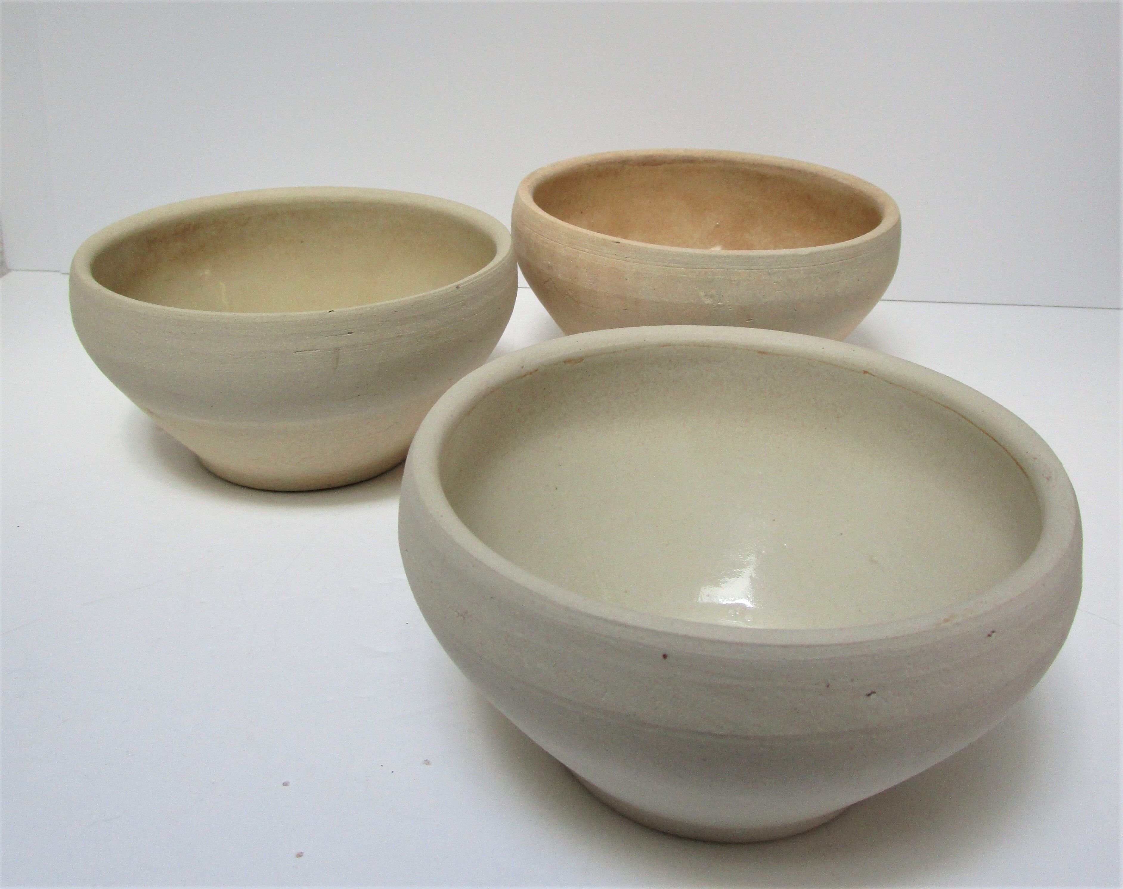 Three ceramic bowls