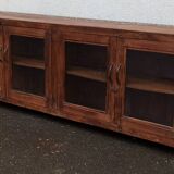 Wooden glass sideboard