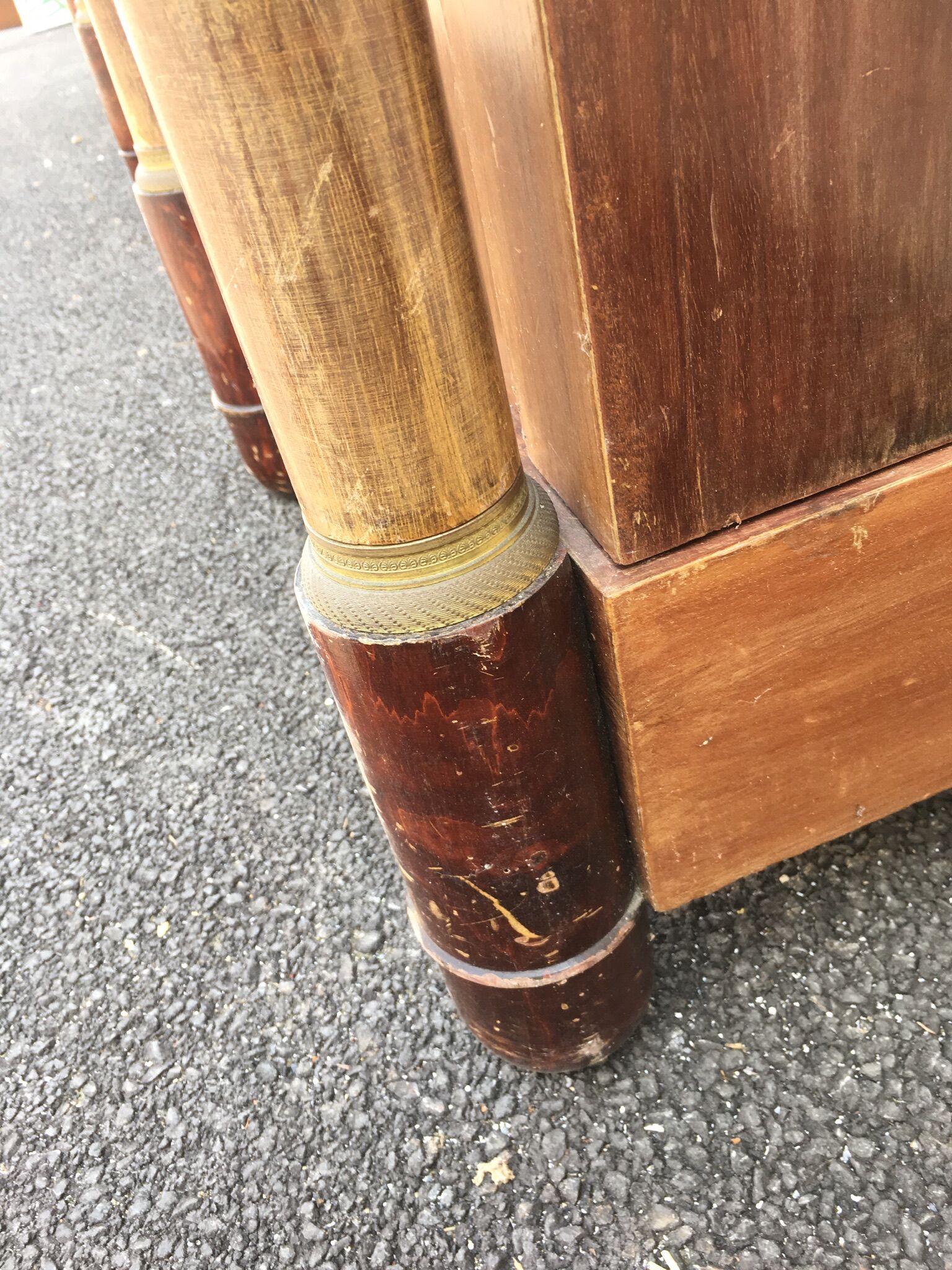 Mahogany Empire bookcase