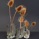 Set of 3 solifleur block vases walther glas 60s 70s op art arrangement vase