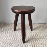 Vintage wooden tripod stool