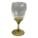 Set of 6 vintage yellow stemmed glasses: consisting of 4 large and 2 small.