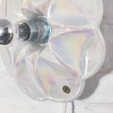 Mid-century iridescent porcelain wall lamp by Goebel for PAN Germany 1970s