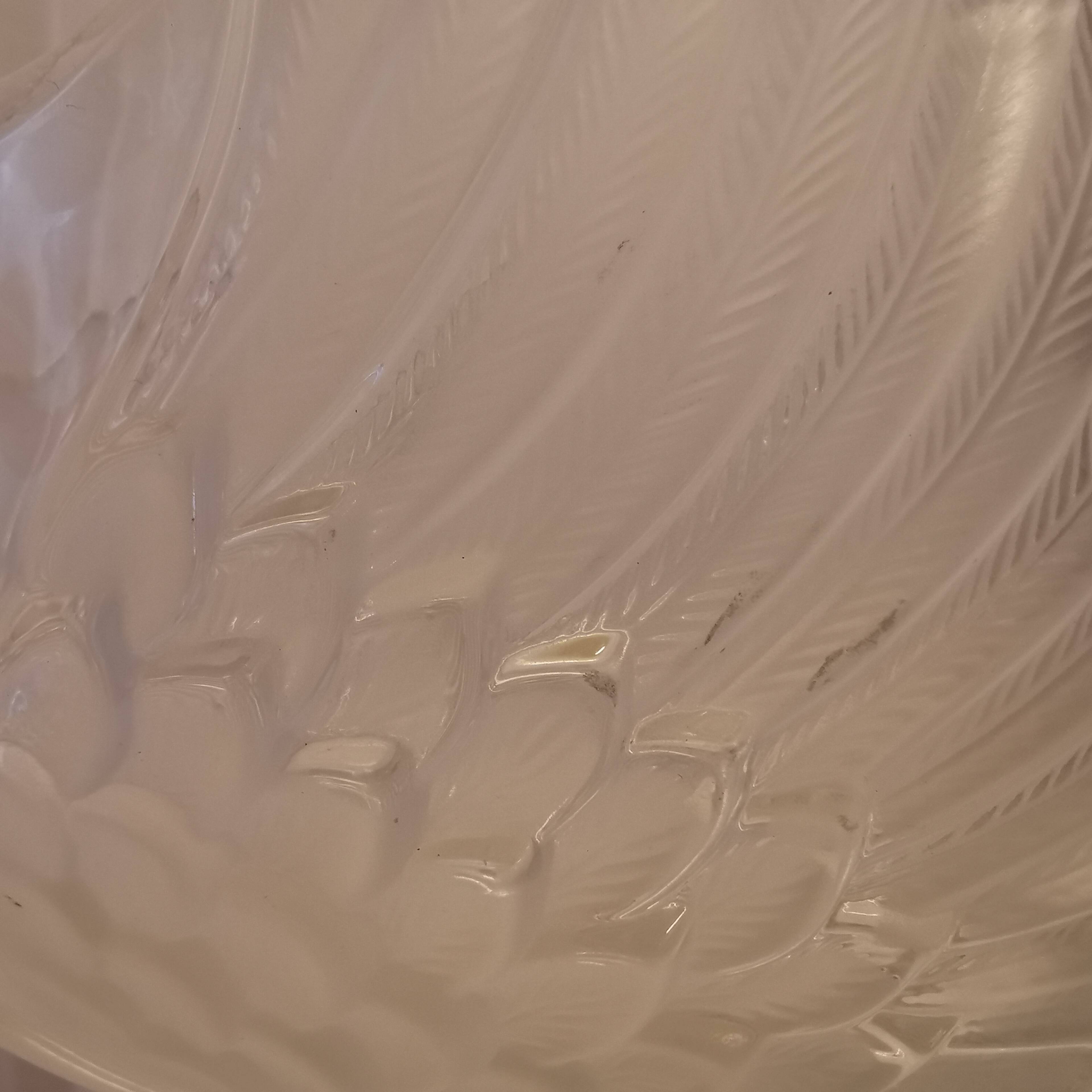 Cut crystal compote bowl