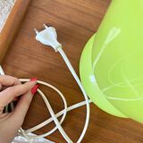 Blown glass mushroom lamp