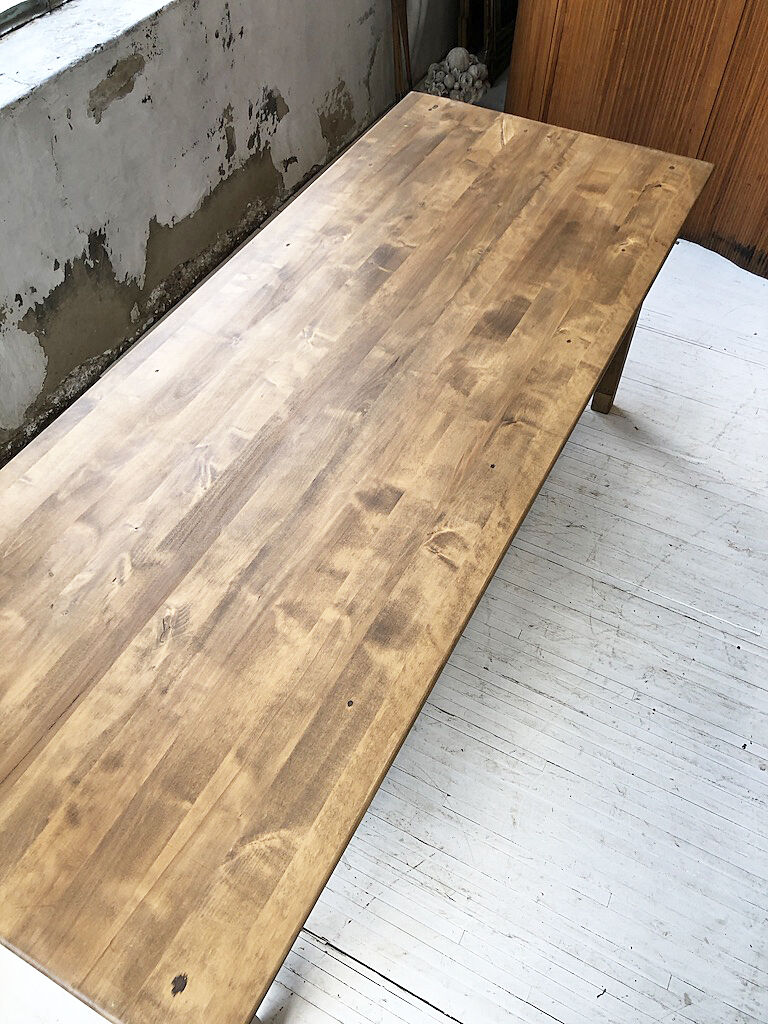 2m pine farm table