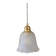 Vintage frosted glass tulip pendant light
