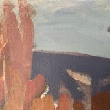 Oil on canvas by Bjorn Julin 1950s