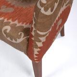 Suzani chair traditional bergere
