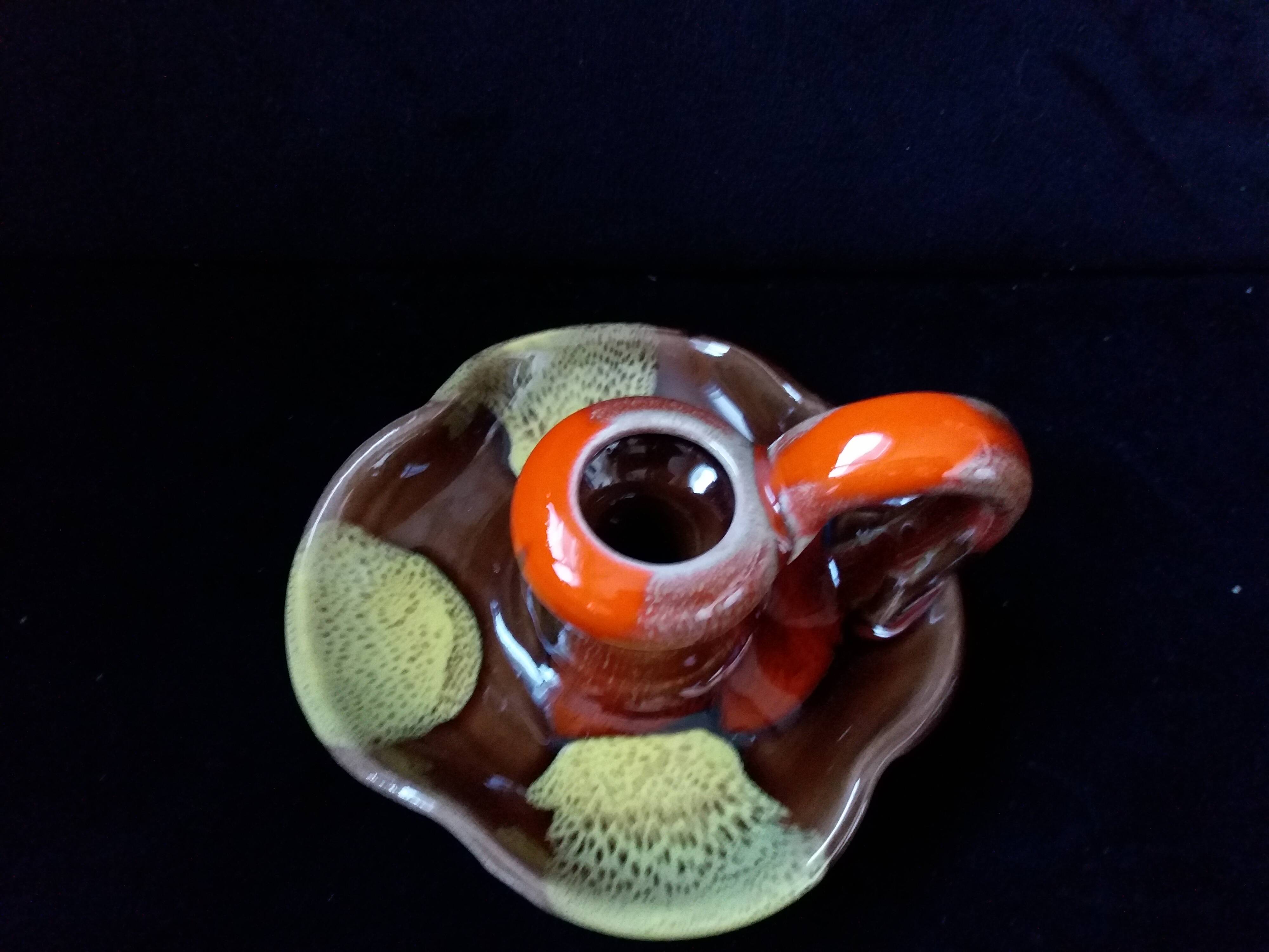 Bougeoir céramique flammée Vallauris