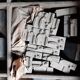 Printing cabinet 16 drawers with these lead letters