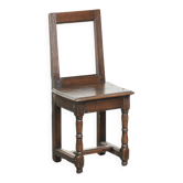 Chaise antique lorraine du XVIIIe siècle en chêne